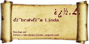 Ábrahám Linda névjegykártya